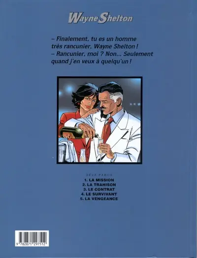 Verso de l'album Wayne Shelton Tome 5 La vengeance