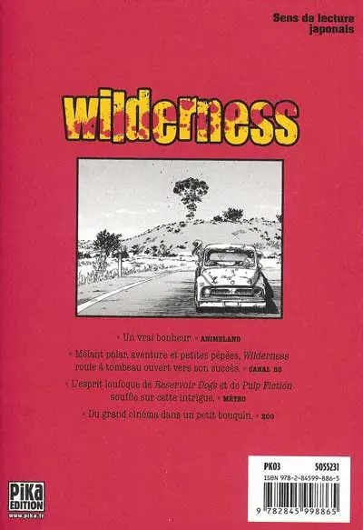 Verso de l'album Wilderness Tome 5