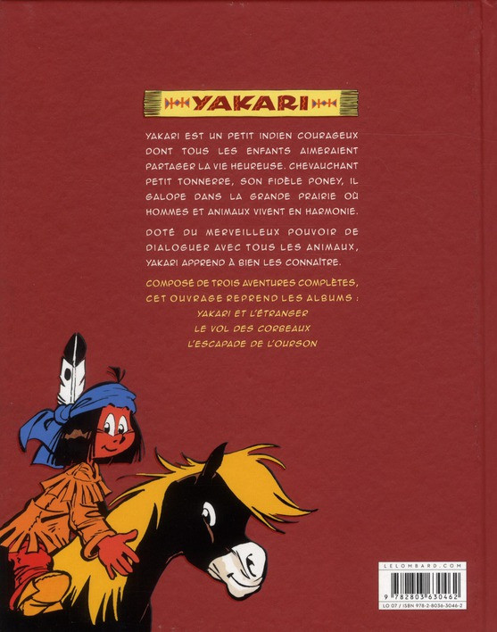 Verso de l'album Yakari et ses amis animaux Tome 6 L'ami des oiseaux