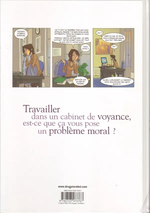 Verso de l'album Yessika, voyance, amour, travail, argent...