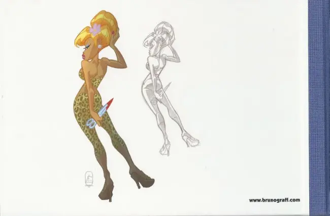 Verso de l'album Characters designers