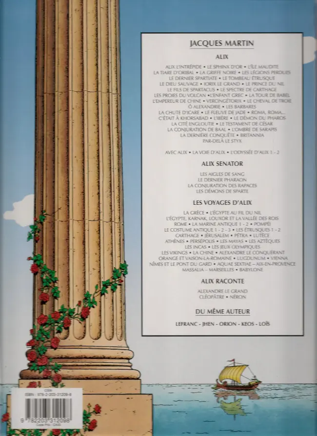 Verso de l'album Alix Tome 10 Iorix le grand