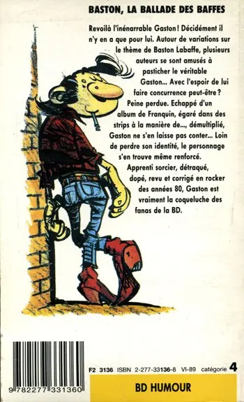 Verso de l'album Baston Labaffe La ballade des baffes