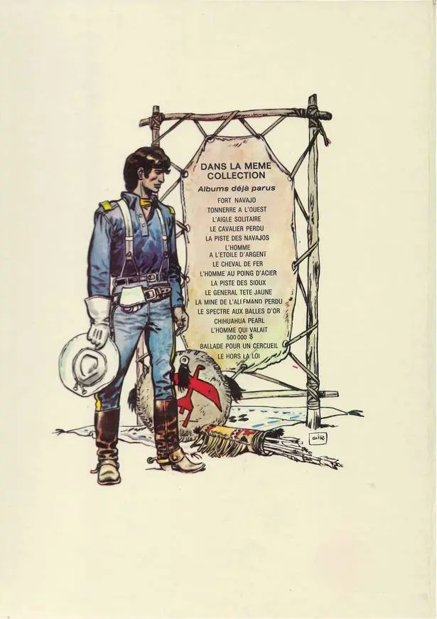 Verso de l'album Blueberry Tome 4 Le cavalier perdu