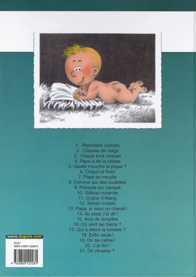Verso de l'album Cédric Tome 9 Parasite sur canapé
