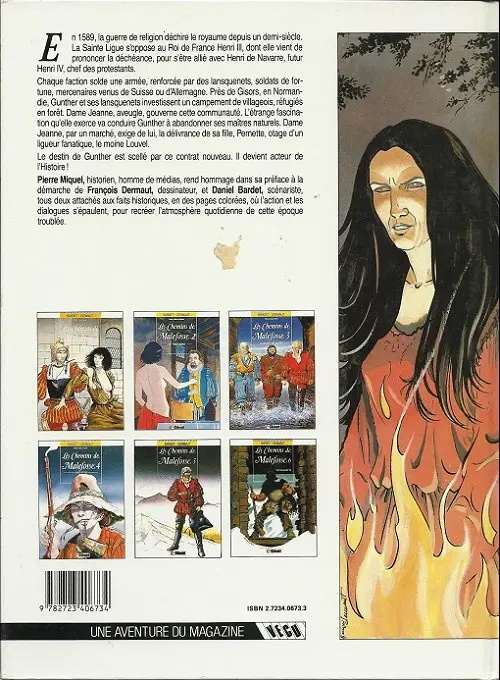 Verso de l'album Les Chemins de Malefosse Tome 1 Le diable noir