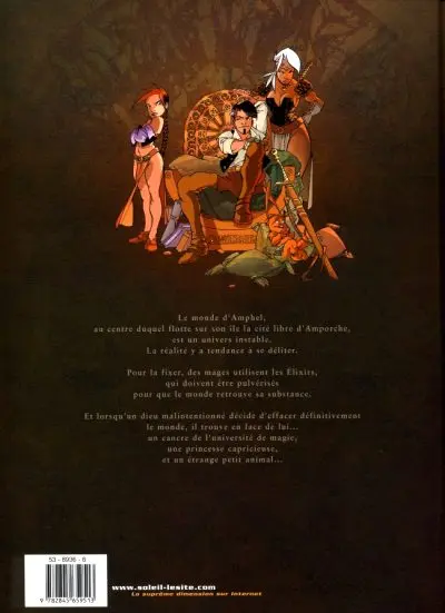 Verso de l'album Élixirs Tome 1 Le sortilège de Loxullio