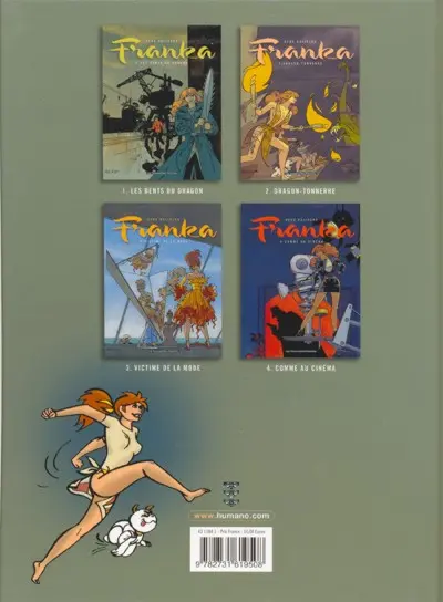 Verso de l'album Franka Les Humanoïdes Associés Tome 2 Dragon-Tonnerre