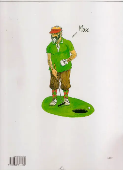 Verso de l'album Le golf de Mose le golf