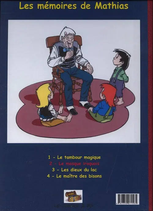 Verso de l'album Les mémoires de Mathias Tome 2 Le masque iroquois