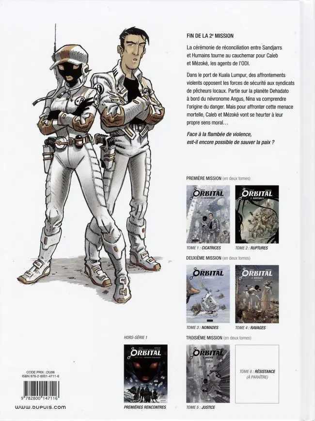 Verso de l'album Orbital Tome 4 Ravages