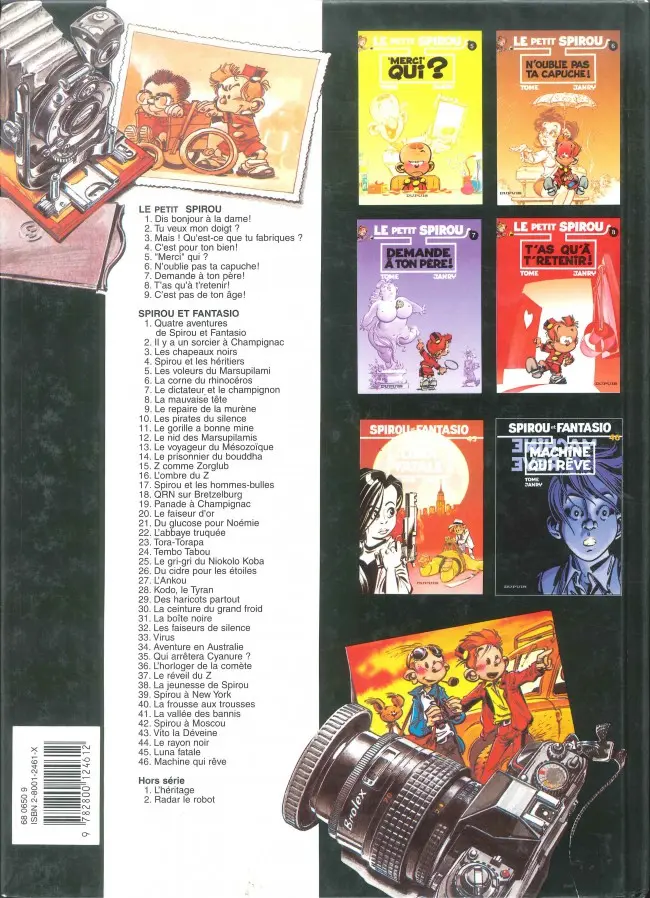 Verso de l'album Le Petit Spirou Tome 7 Demande à ton père !