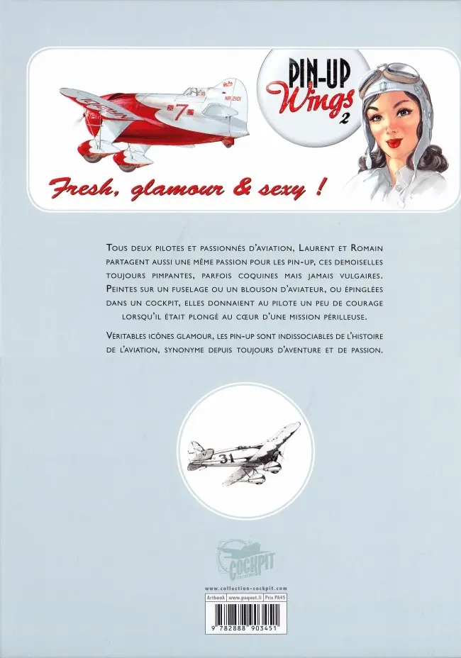 Verso de l'album Pin-Up Wings 2