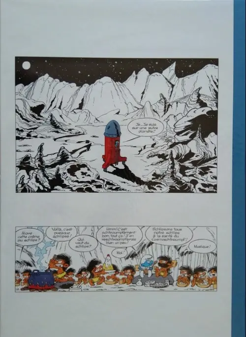 Verso de l'album Les Schtroumpfs Tome 6 Le cosmoschtroumpf
