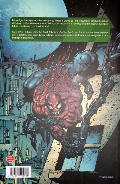 Verso de l'album Spider-Man Tome 6 Toxin : dans la peau d'un flic