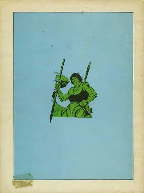 Verso de l'album Tounga Tome 11 Le maître des mammouths