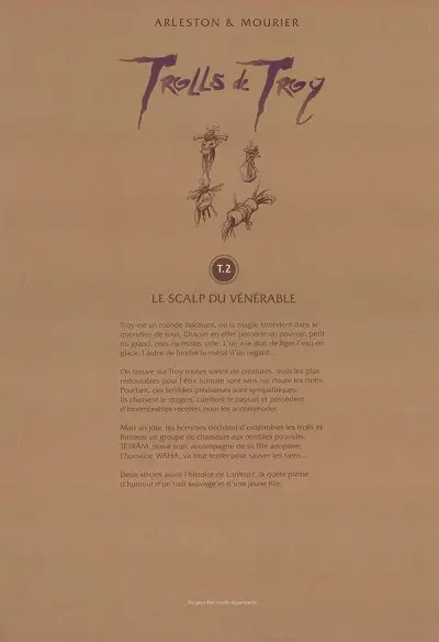 Verso de l'album Trolls de Troy Tome 2 Le scalp du vénérable