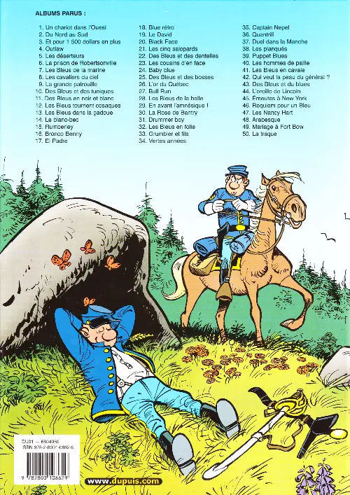 Verso de l'album Les Tuniques Bleues Tome 5 Les déserteurs