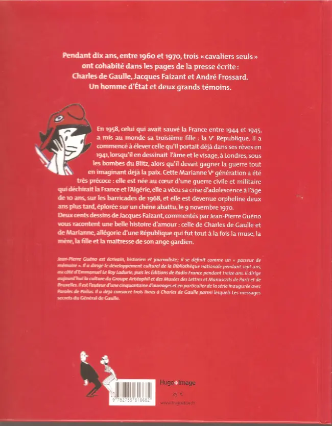 Verso de l'album De Gaulle & Marianne selon Jacques Faizant