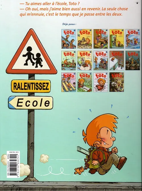 Verso de l'album Les Blagues de Toto Tome 14 Devoirs citoyens