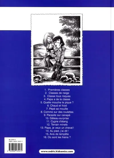 Verso de l'album Cédric Tome 16 Où sont les freins ?