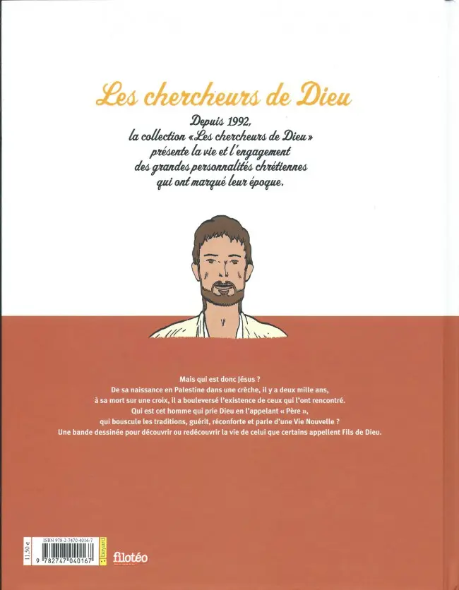 Verso de l'album Les Chercheurs de Dieu Tome 20 La vie de Jésus