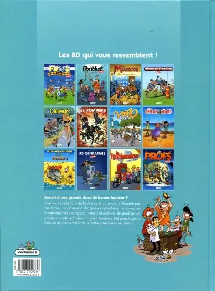 Verso de l'album Les Fondus Le Best of Vos passions ont de l'humour !