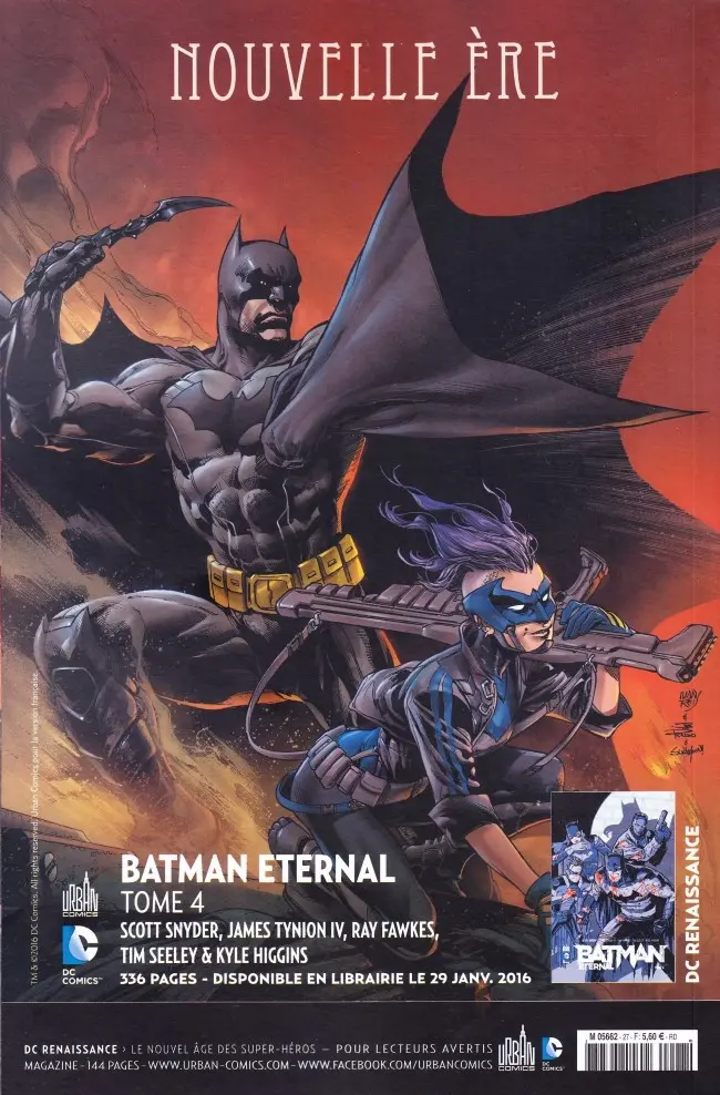 Verso de l'album Justice League Saga #27