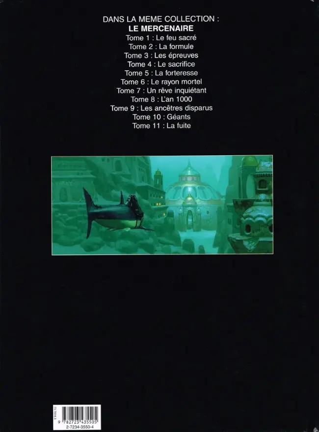 Verso de l'album Le Mercenaire Tome 11 La fuite
