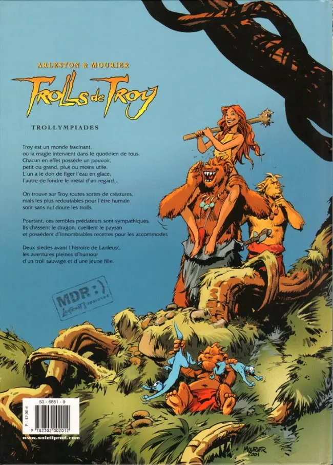 Verso de l'album Trolls de Troy Tome 11 Trollympiades