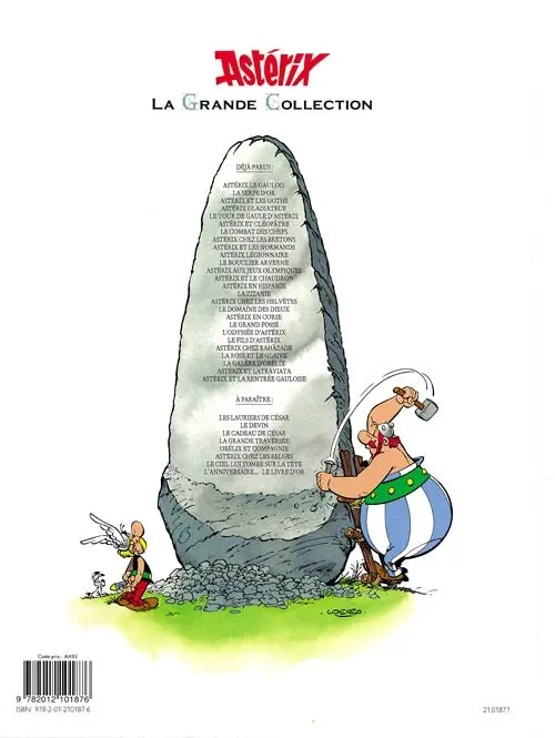 Verso de l'album Astérix La Grande Collection Tome 15 La zizanie