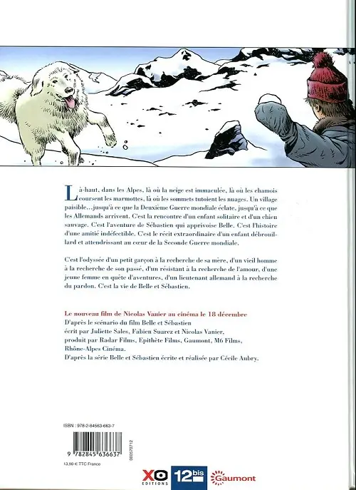 Verso de l'album Belle et Sébastien 1
