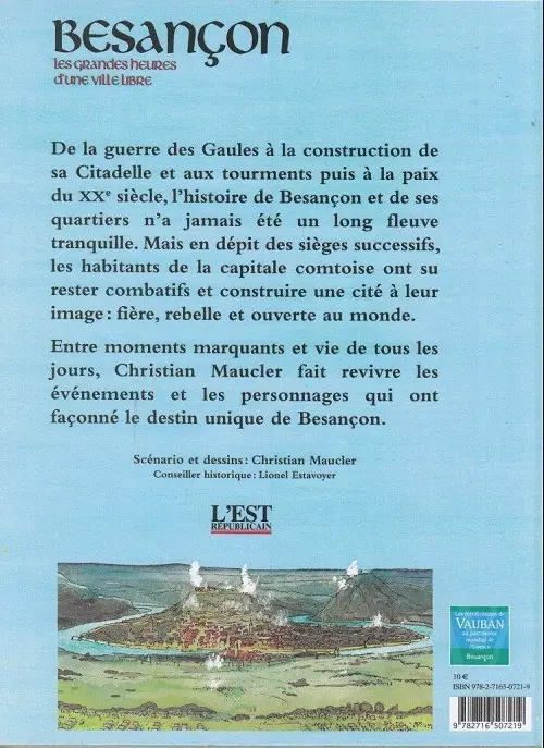 Verso de l'album Besançon, les grandes heures d'une ville libre