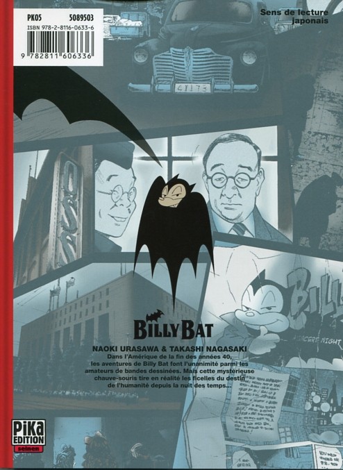 Verso de l'album Billy Bat 1