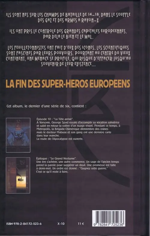Verso de l'album La Brigade Chimérique Tome 6 La Tête arrive - Le Grand Nocturne