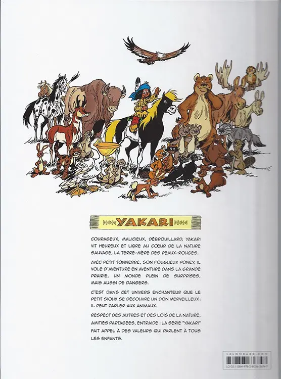 Verso de l'album Yakari Tome 39 Le jour du silence