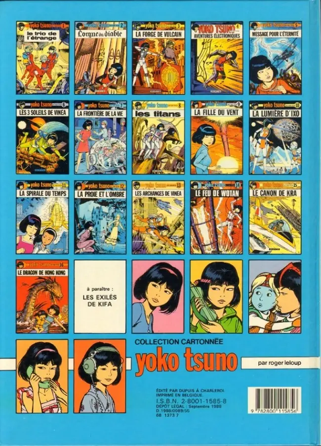 Verso de l'album Yoko Tsuno Tome 17 Le matin du monde