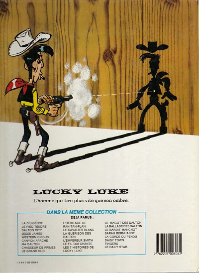 Verso de l'album Lucky Luke Tome 32 La diligence