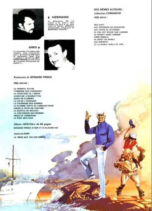 Verso de l'album Bernard Prince Tome 12 Objectif cormoran