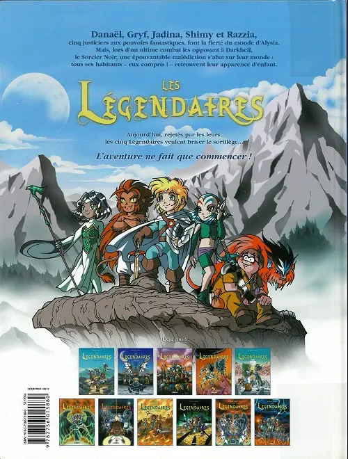 Verso de l'album Les Légendaires Tome 10 Le cycle d'anathos : la marque du destin