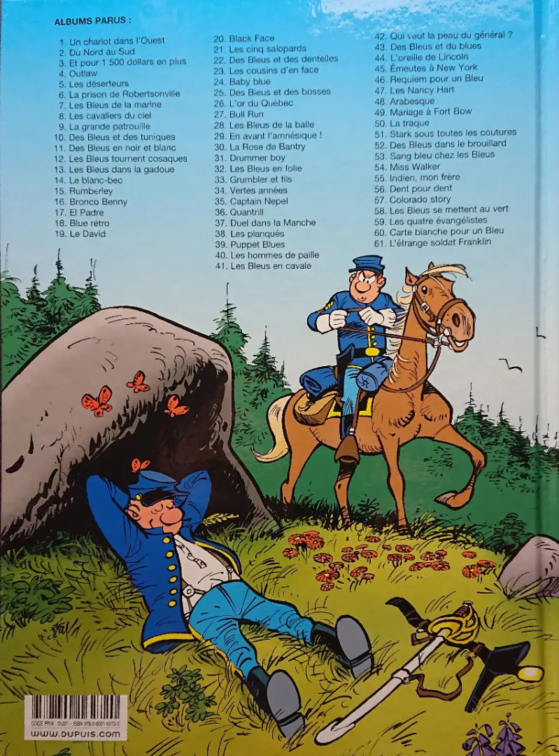 Verso de l'album Les Tuniques Bleues Tome 59 Les quatre évangélistes