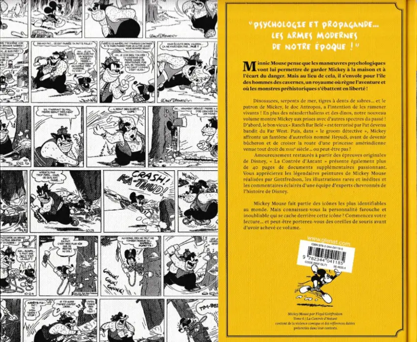 Verso de l'album Mickey Mouse par Floyd Gottfredson Tome 6 La contrée d'antan et autres histoires