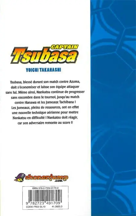 Verso de l'album Captain Tsubasa Tome 17 Le Retour au front !