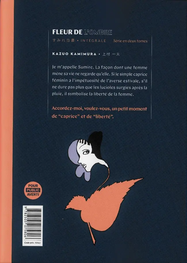 Verso de l'album Fleur de l'ombre 2-2 Intégrale