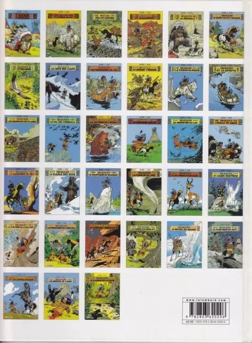 Verso de l'album Yakari Tome 13 Les seigneurs des plaines