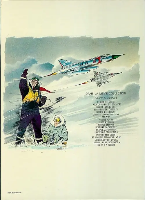 Verso de l'album Tanguy et Laverdure Tome 13 Lieutenant Double Bang