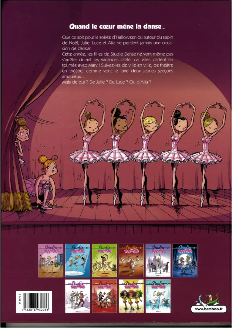 Verso de l'album Studio danse Tome 9