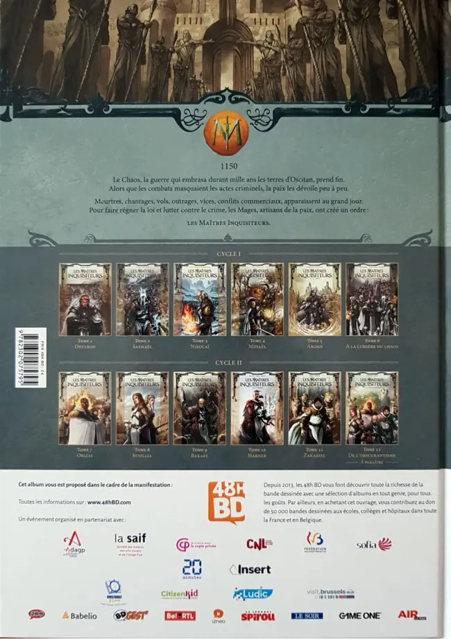 Verso de l'album Les Maîtres inquisiteurs Tome 1 Obeyron