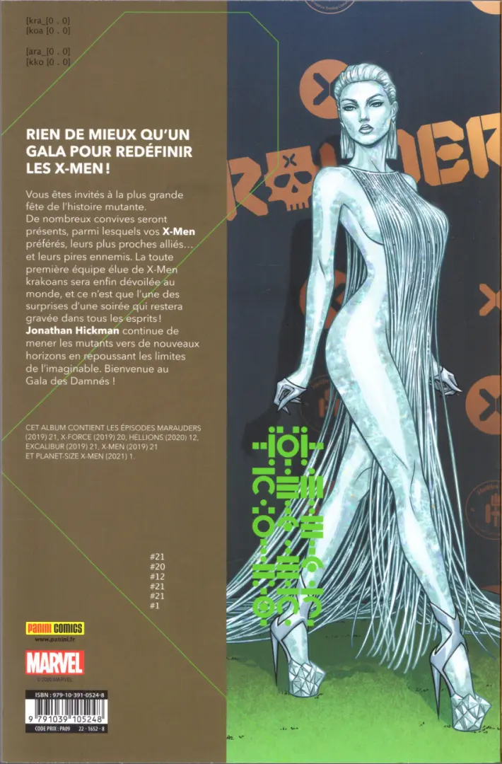 Verso de l'album X-Men: Hellfire Gala Volume 1/2