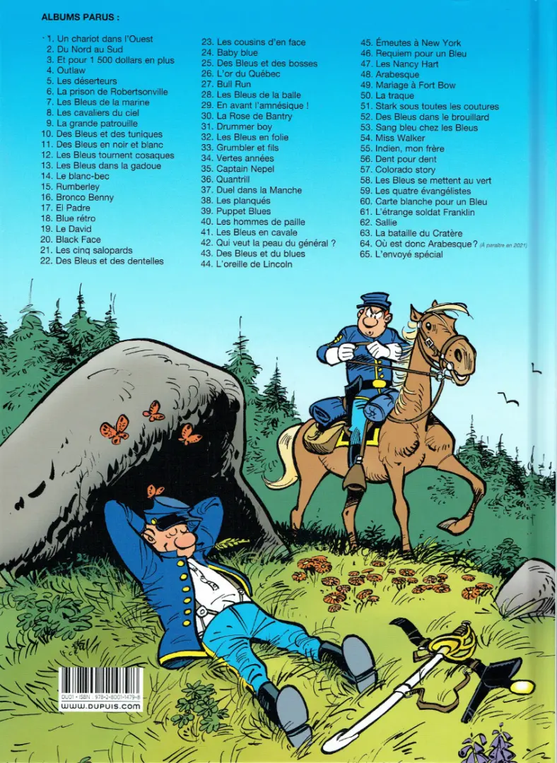 Verso de l'album Les Tuniques Bleues Tome 26 L'or du Québec